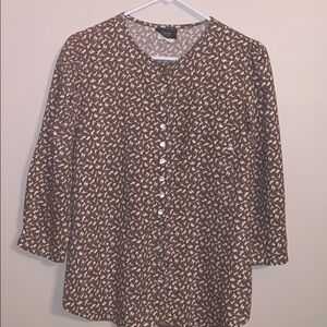 Vintage Safari Button Down Top